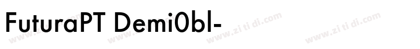 FuturaPT Demi0bl字体转换